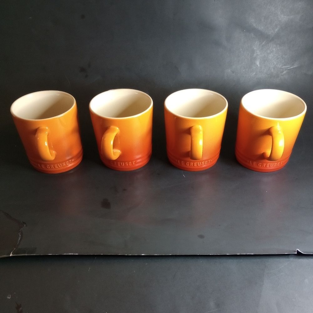 🆕🍵Le Creuset Second Choix Stoneware Mugs, Set of 4 - Picture 2 of 4